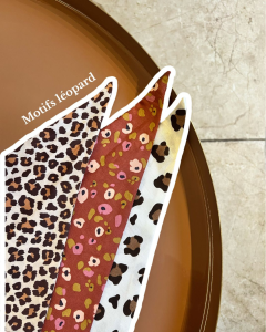 Bandana pour chiens en coton, motifs léopard